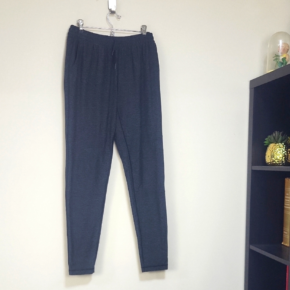 OUTDOOR VOICES Black Gray CloudKnit Drawstring Waist Front Pockets Sweatpant